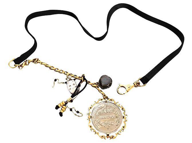 Cinto Joia Dolce & Gabbana Preto e Dourado