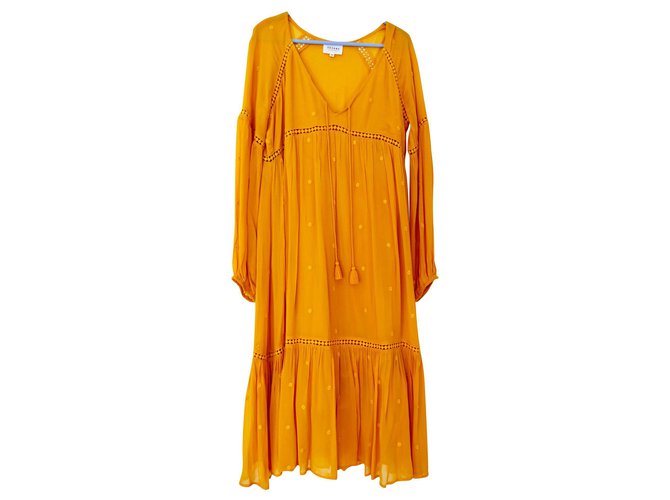 SéZane sezane yellow dress Viscose ref.125471 - Joli Closet