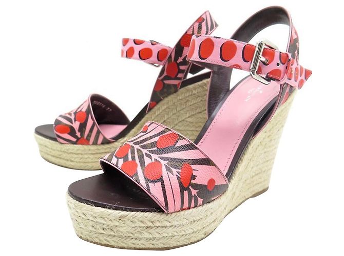 Sandales compensées Monogram Jungle de Louis Vuitton Multicolore