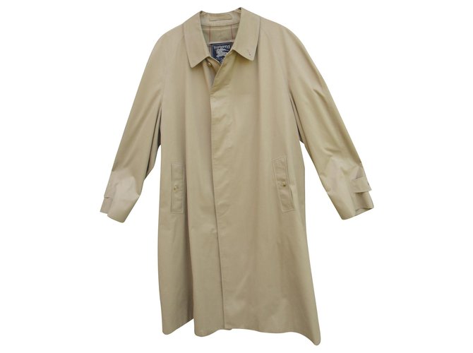 imperméable Burberry vintage taille 58 Coton Polyester Beige  ref.125505