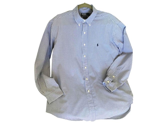 Polo Ralph Lauren Camisetas Blanco Azul claro Azul oscuro Algodón  ref.125625
