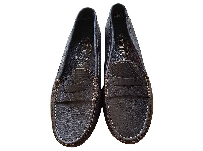 Tod's Tods dunkelbraune Mocassinas