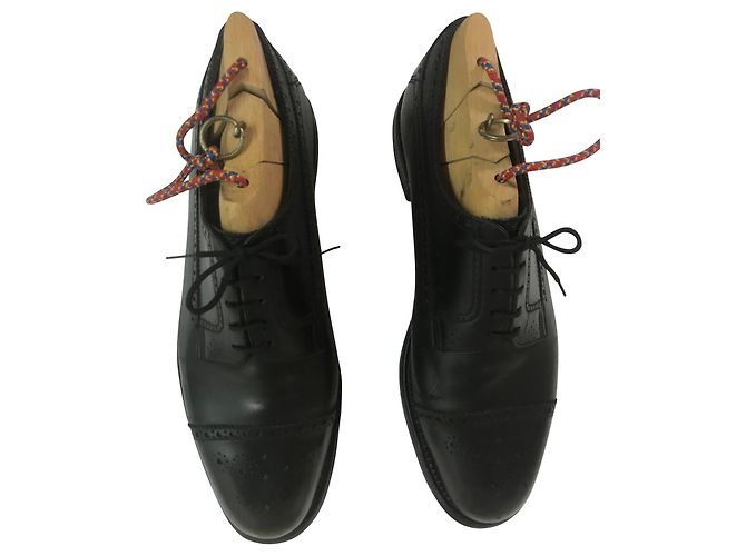 J.M. WESTON Richelieu Classic scarpe stringate in pelle nera Nero