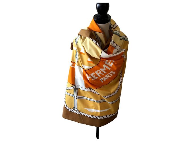 Hermès pareo Naranja