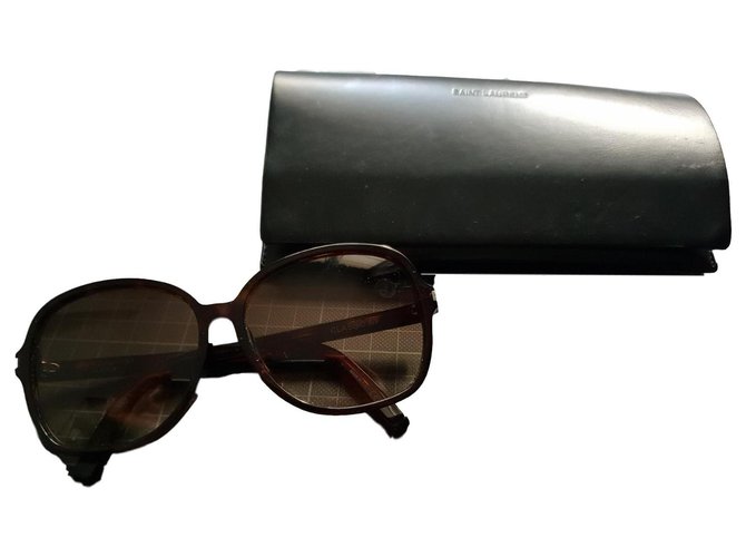 Saint Laurent sun glasses Black Acetate  ref.125730