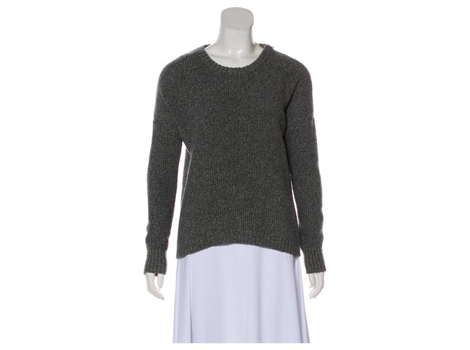 Theory Grauer Pullover Seide Wolle Polyamid  ref.125864