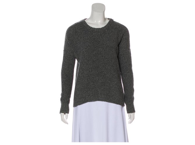 Theory Pull gris Soie Laine Polyamide  ref.125864