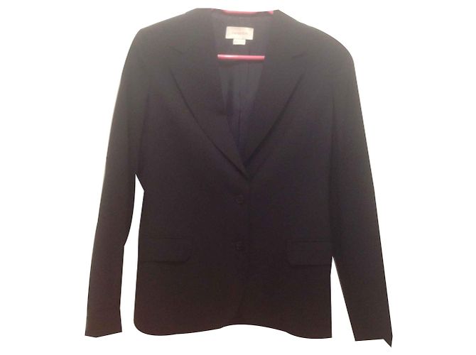 Autre Marque Caractere Black Wool Single Breasted Blazer