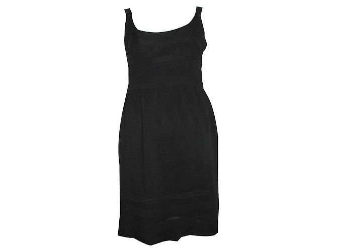Abito Temperley London in chiffon di seta nero