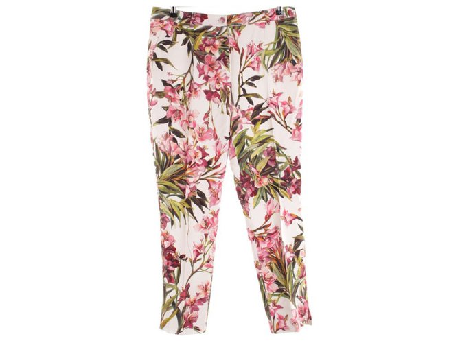 Dolce & Gabbana Pantalons, leggings Viscose Multicolore  ref.125869