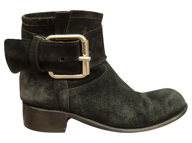 boots à boucle acier Free Lance Noir