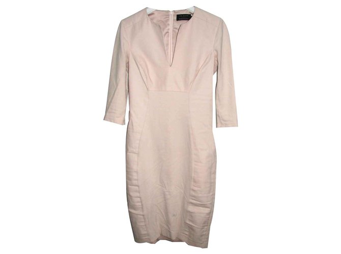 Ted Baker Pink pencil dress Viscose Elastane Nylon  ref.125973