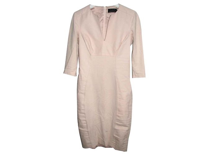 Vestido lápis rosa Ted Baker manga 3/4