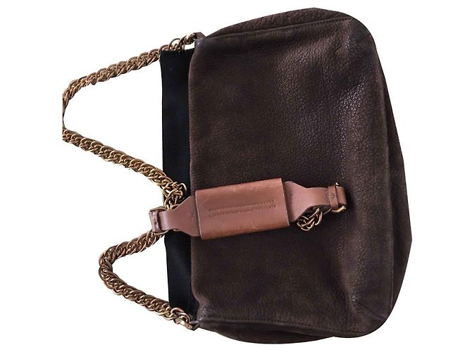 Bolsa Lanvin de couro marrom