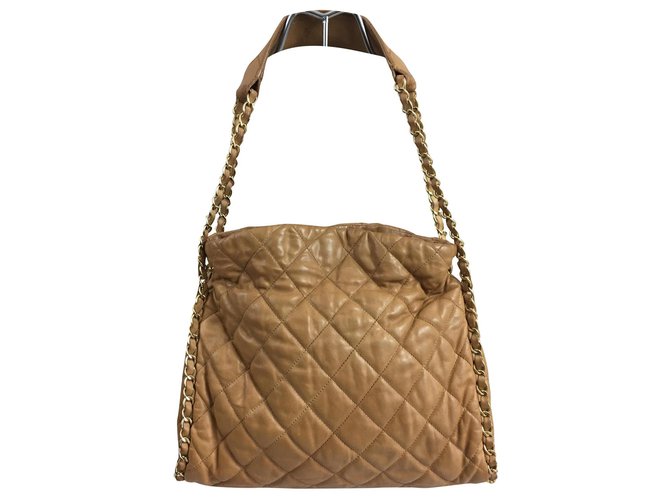 Chanel Handbags Light brown Leather  ref.126042