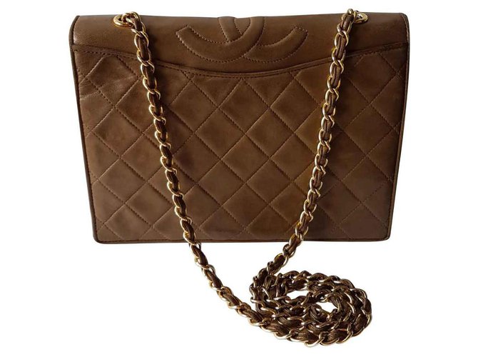 Chanel Handbags Leather  ref.126106