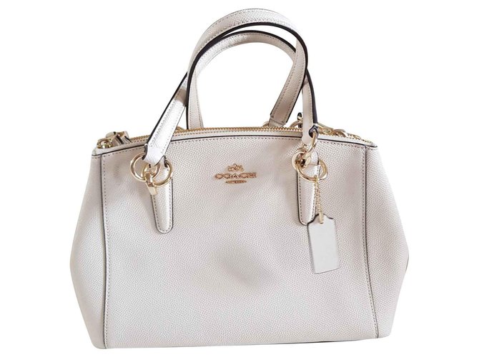 Coach Handtasche oder Schultergurt Weiß Aus weiß 