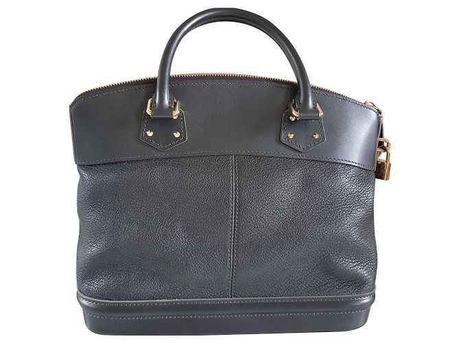 Louis Vuitton Suhali Lockit PM Grau Silber Anthrazitgrau