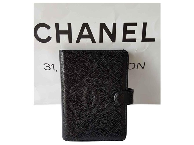 Chanel Pochettes Cuir Noir  ref.126139