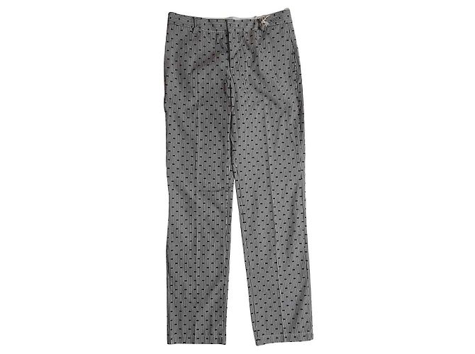 Pantalones de algodón a rayas See by Chloé Multicolor