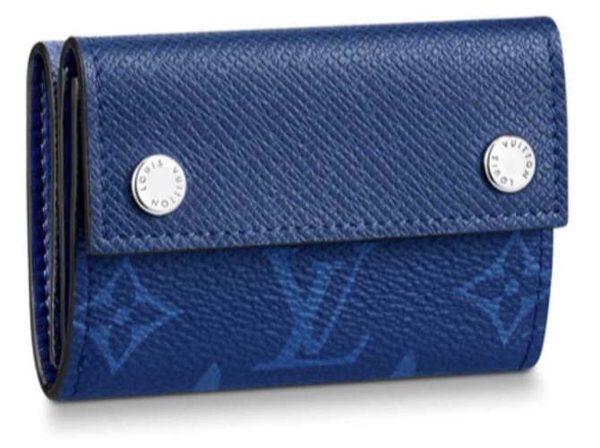Louis Vuitton Portefeuilles Petits accessoires Cuir Bleu  ref.126197