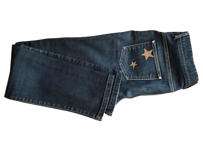 Pablo De Gerard Darel jeans Coton Elasthane Bleu Marine  ref.126214