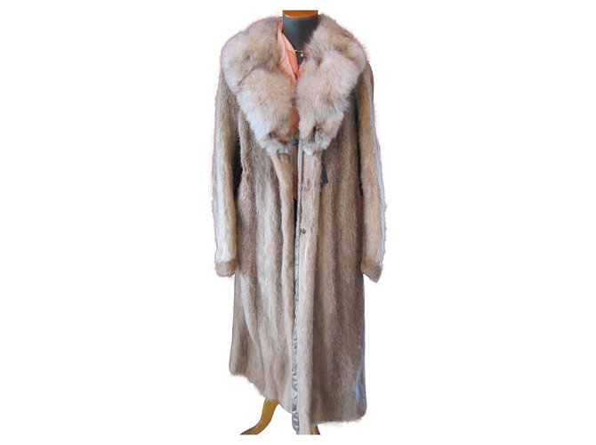Autre Marque Coats, GLOCK outerwear Beige Fur  ref.126239