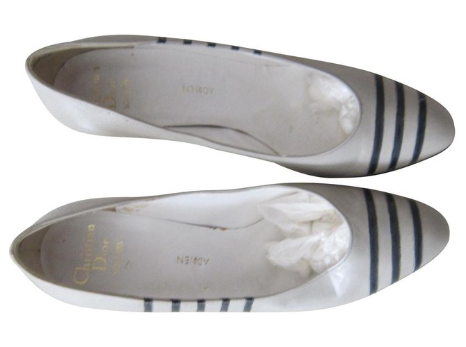 Christian Dior Heels Grey Leather  ref.126246