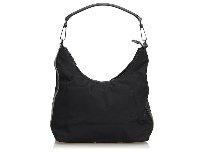 black canvas handbag