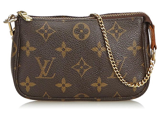 louis vuitton pochette accessoires monogram brown