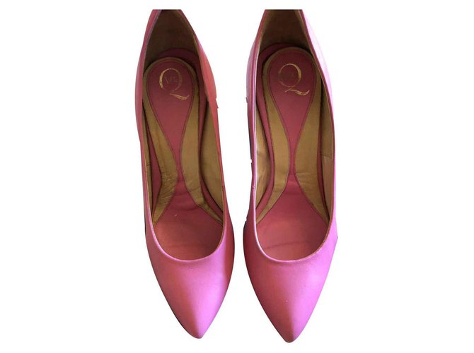 Studded heels, McQ Alexander McQueen Pink Leather  ref.126374