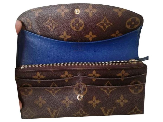 louis vuitton ##origimale# portafoglio emilie blu - Depop