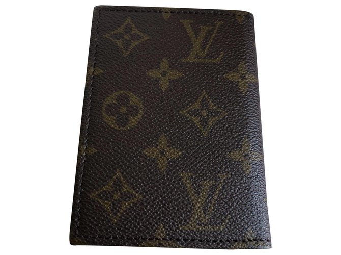 Louis Vuitton Capa de notebook pequeno Marrom Couro  ref.126391
