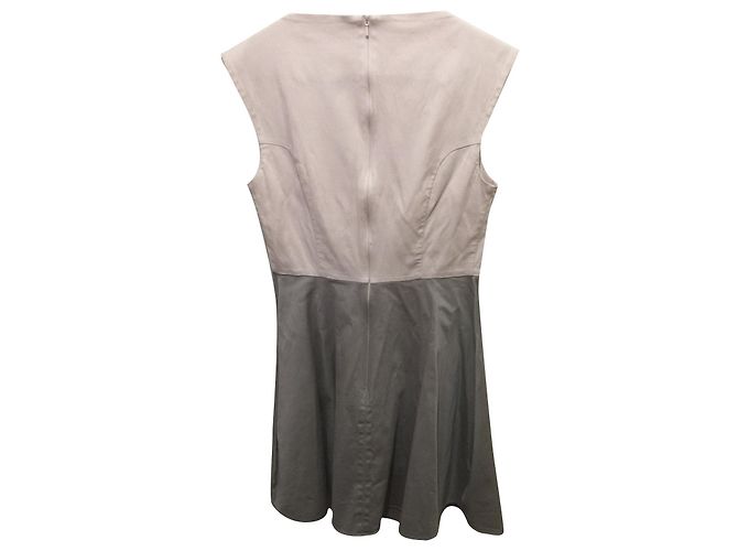 Abito in cotone rosa e grigio French Connection
