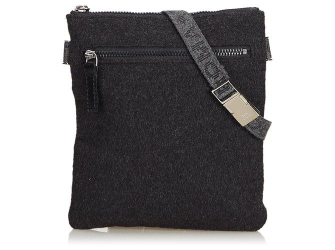 Fendi Gray Fabric Belt Bag Grey Cloth  ref.126542
