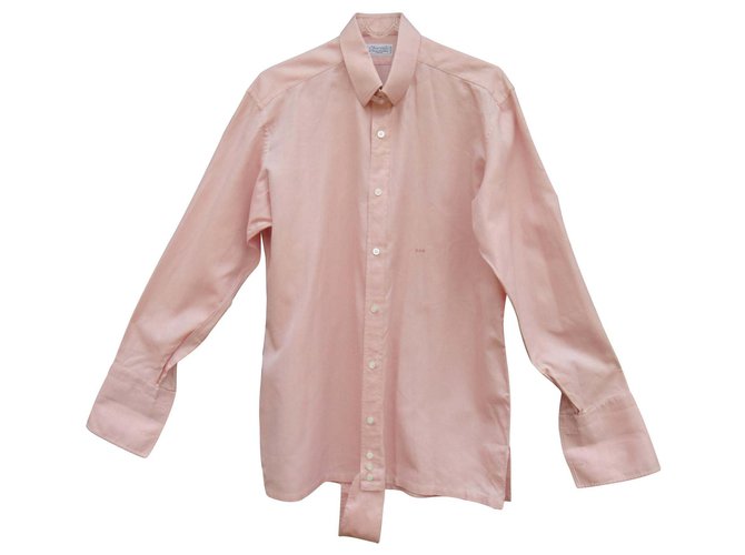 Charvet shirt size M Pink Cotton  ref.126607