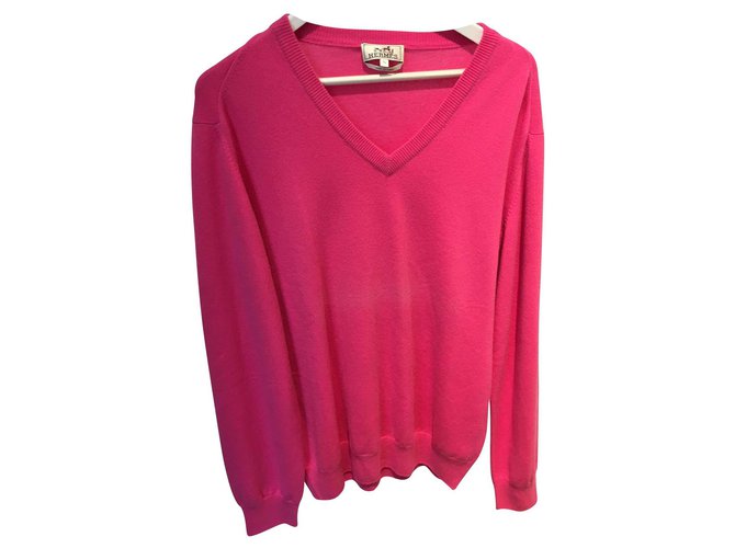 Hermès Sweaters Pink Cashmere  ref.126622