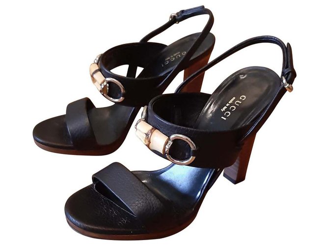 Fendi Sandals Black Leather  ref.126636