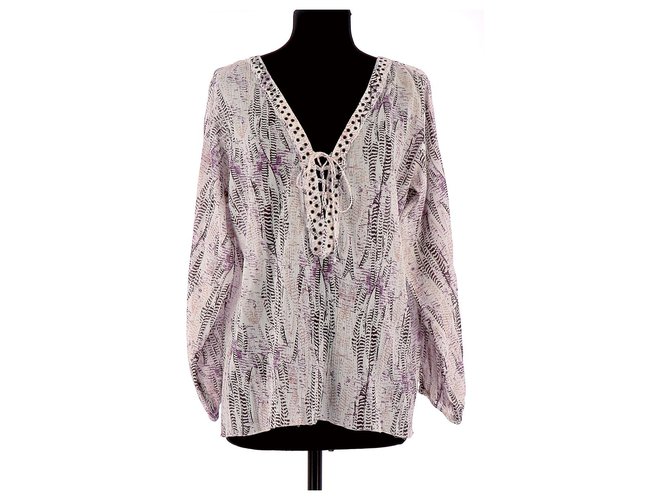 Zadig & Voltaire Blouse Coton Multicolore  ref.126648