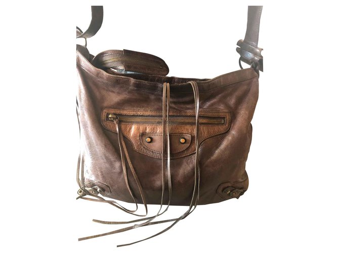 Balenciaga Messenger bag Brown Leather  ref.126802