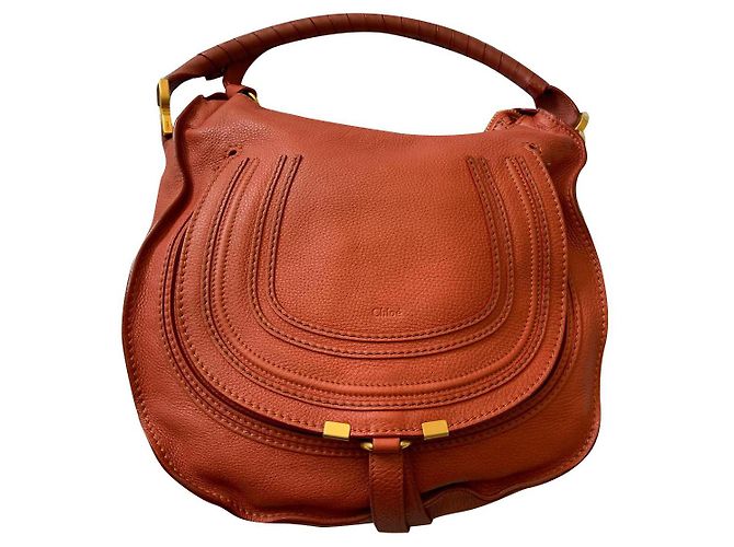 Chloé Marcie Hobo Coral Cuero