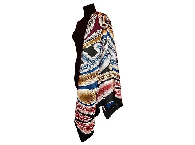 Hermès Alla penna Multicolore Seta