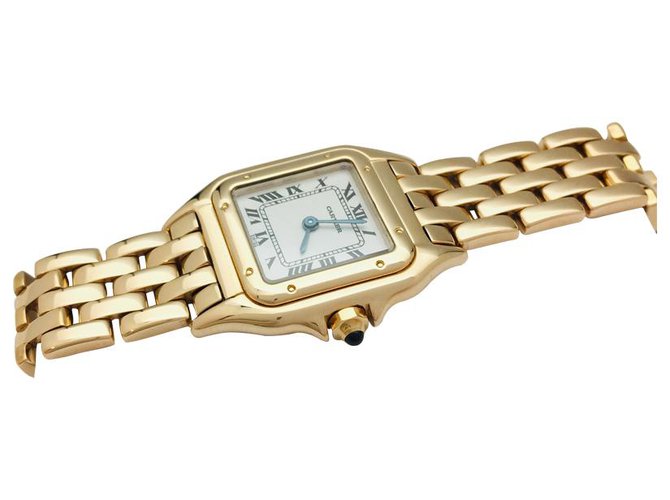 Cartier watch model "Panther" in yellow gold.  ref.126961