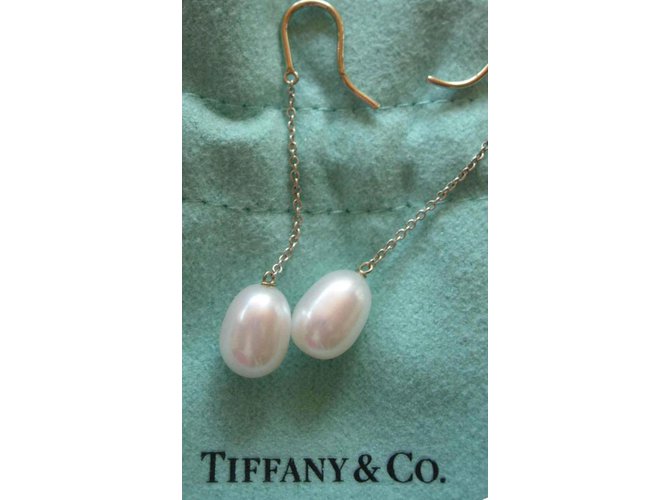 Pearls by tha Yard dessiné par Elsa Peretti pour Tiffany & Co. Argent Argenté Blanc  ref.126979