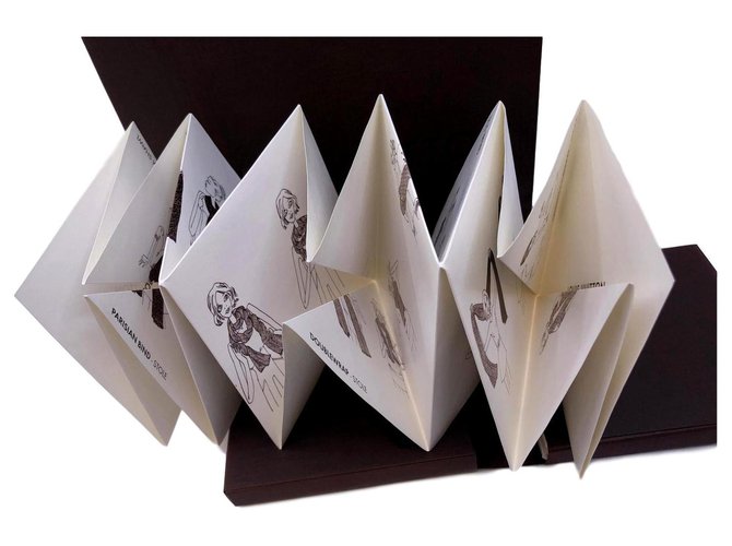 Louis Vuitton Origami zum Binden Braun Weiß Kunststoff  ref.127005