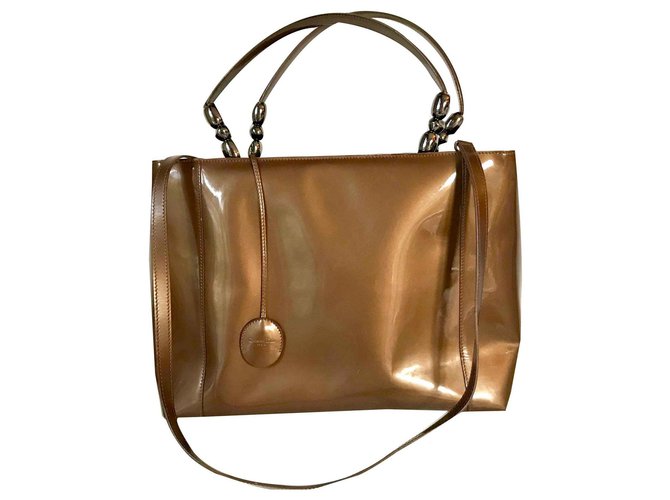 Christian Dior Malice bag Cuir Bronze  ref.127092