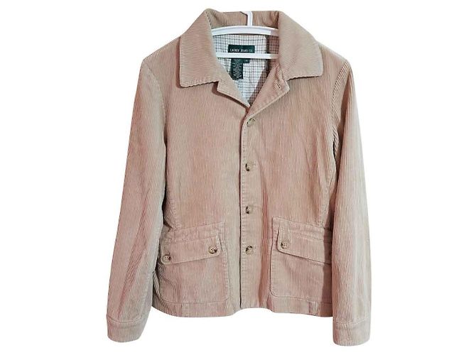 Blazer Ralph Lauren Lauren Jeans Co Beige in Cotone