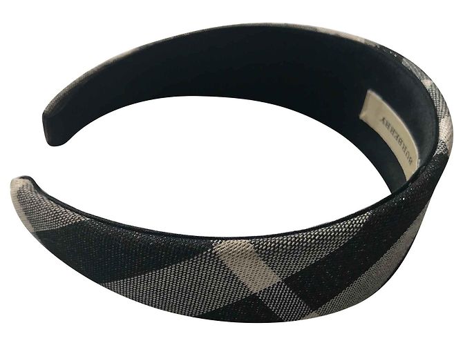 Burberry Accessori per capelli Grigio Cotone