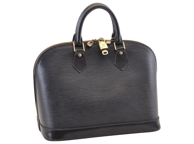 Louis Vuitton Alma Black Leather  ref.127218