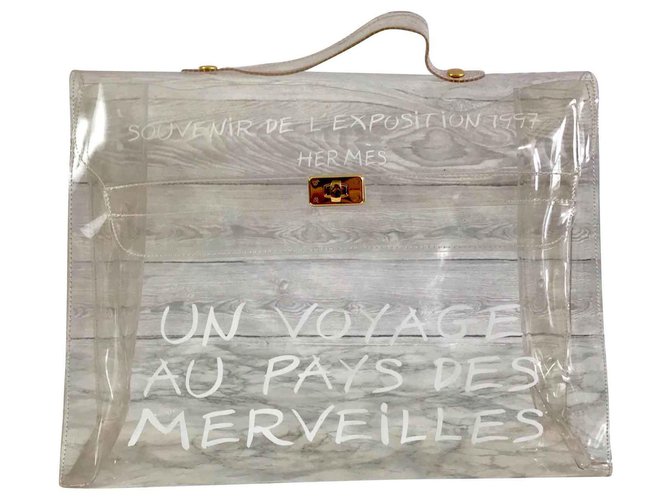 hermes kelly transparent bag